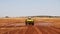 Pumpkin farmer in spring time, Northwest, Ventersdorp, South Africa.