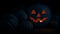 Pumpkin Glows Scary Face In The Dark Loop