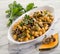 Pumpkin gnocchi with mushroom