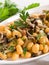 Pumpkin gnocchi with mushroom