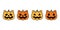 Pumpkin Halloween cat vector icon kitten logo symbol cartoon character spooky doodle ghost illustration design