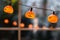 Pumpkin Halloween garland.