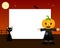 Pumpkin Halloween Horizontal Frame