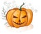 Pumpkin magic tree halloween illustration High quality illustration