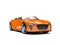 Pumpkin orange modern cabriolet super sports car