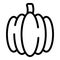 Pumpkin Paleo diet icon outline vector. Free food