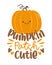 Pumpkin patch cutie - little siley pumpkin for children.