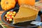 Pumpkin Pie Slice and candy corn