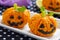 Pumpkin Rice Ball Jack O Lanterns