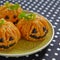 Pumpkin Rice Ball Jack O Lanterns