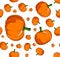 Pumpkin seamless background