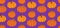 Pumpkin seamless pattern background, hand drawn squash in warm natural fall colors isolated on white on purple backdrop