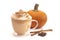 Pumpkin Spice Latte on a White Background