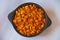 Pumpkin squares in a cast iron pot 11174