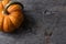 Pumpkin Still Life on Rustic Wood Table