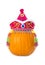 Pumpkin Wearing Colorful Ethnic Hat #1