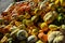 Pumpkins and Gourds in a Pile