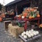 Pumpkins at a roadside farm stand
