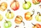 Pumpkins watercolor seamless pattern for Thanksgiving cards