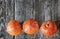 Pumpkins on Wooden Planks