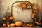 Pumpkinthemed digital scrapbooking kit with a