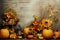 Pumpkinthemed digital scrapbooking kit with a