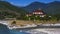 Punakha Dzong commanding the Junction of Pho Chhu and the Mo Chhu  , Bhutan