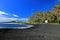 Punaluu black sand beach, Big Island, Hawaii.