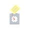 Punch clock icon