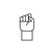 punch, fist, goal icon. Element of Human resources for mobile concept and web apps illustration. Thin line icon for website design