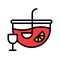 Punch vector, Beverage filled icon editable stroke