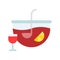 Punch vector illustration, Beverage flat style icon