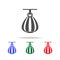 Punching bag icons. Elements of sport element in multi colored icons. Premium quality graphic design icon. Simple icon for