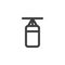 Punching bag line icon