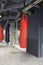 Punching bags in modern gym