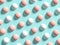 Punchy pastels abstract background 3D illustration