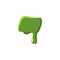 Punctuation mark dash made of green slime