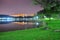 Punggol park with pond and reflections on it