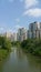 Punggol Waterway with apartments