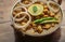 Punjabi chole served in a bowl