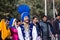 Punjabi male artist performing bhangra dance