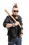 Punk holding a baseball bat