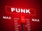 Punk Music Shows Sound Track And Amplifier