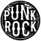 Punk rock badge label