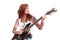 Punk rock guitarist girl