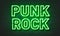 Punk rock neon sign