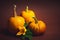 Punkins on a rustic background, Thanksgiving abstract