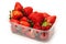 Punnet of ripe strawberries