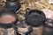 Puno Peru, Lake Titicaca, floating islands made with reeds, cooking with carbol and ceramics