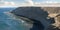 Punta del Marques nature reserve, a touristic landmark in Chubut, Patagonia, Argentina